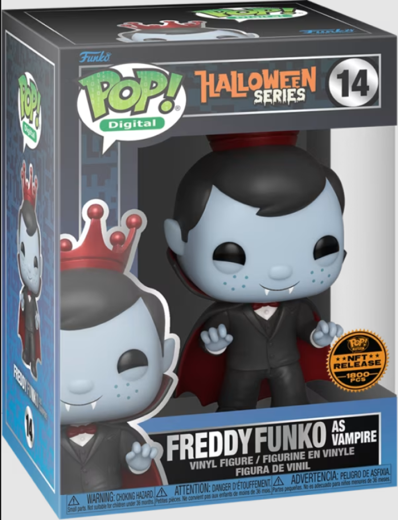 Freddy Funko as Vampire 14 Funko Pop NFT Royalty