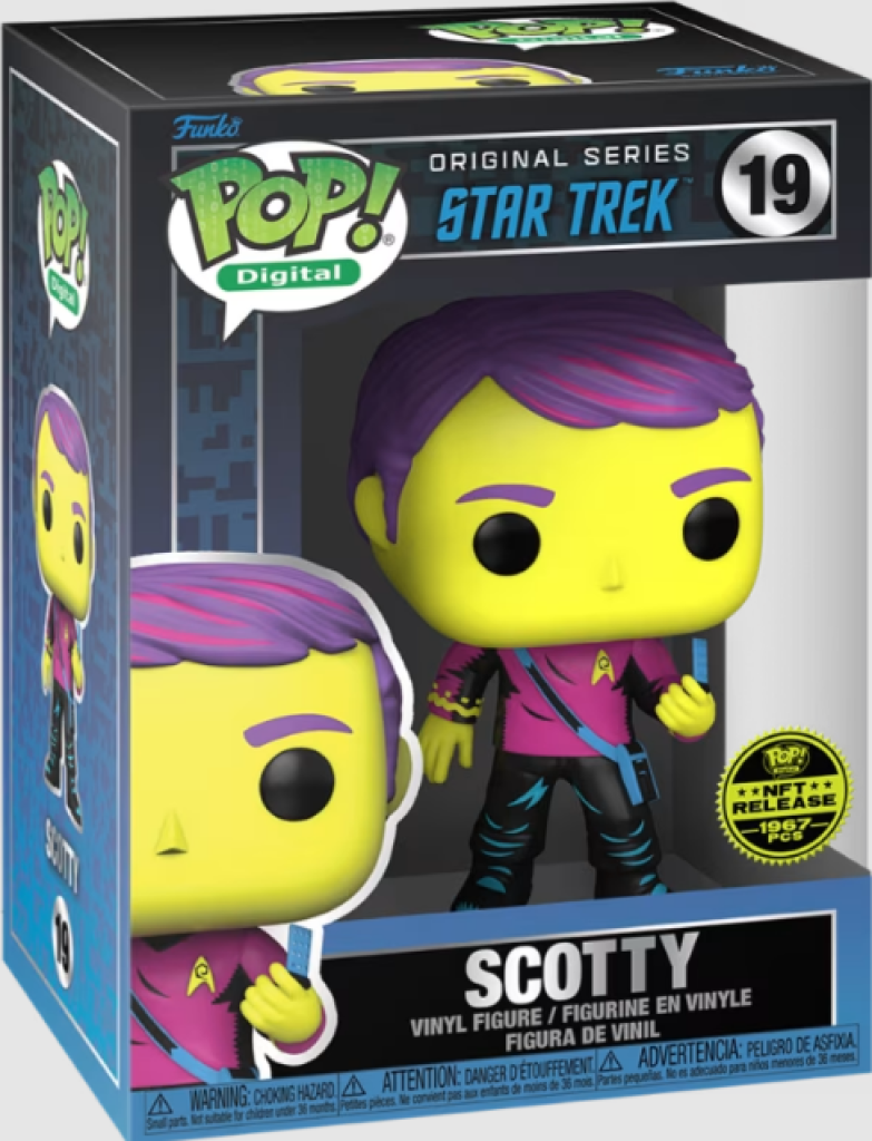 Scotty 19 Blacklight Star Trek Funko Pop NFT Legendary