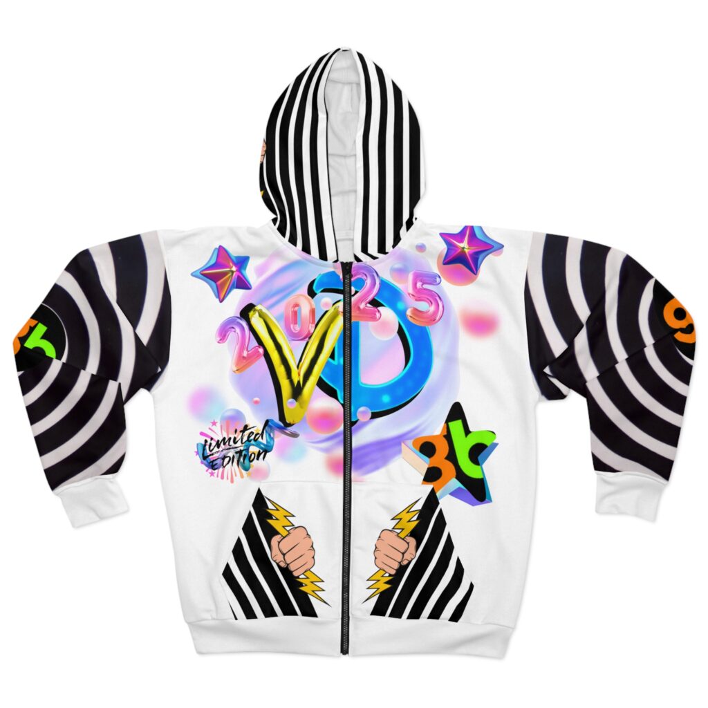 Valentine’s Day (VD2025-2) Unisex PQ Zip Hoodie – Limited Edition (AOP)