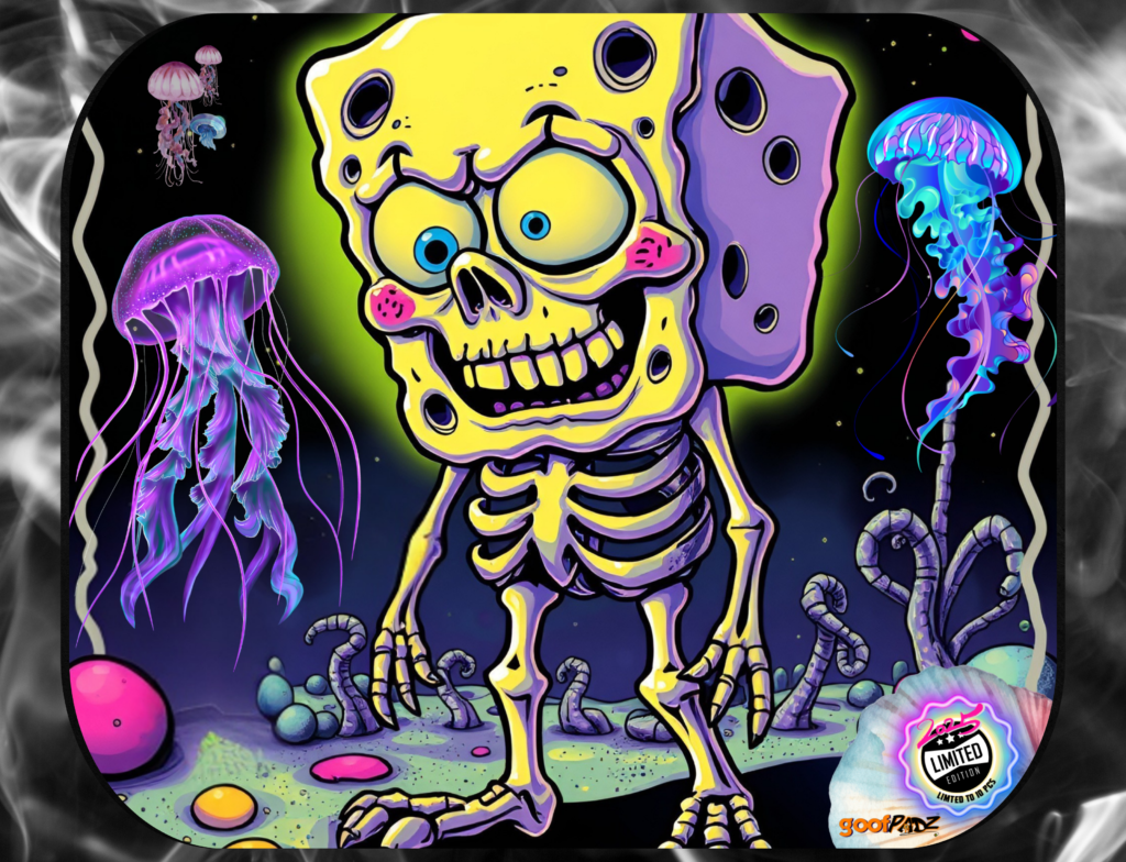 Goofpadz 'Bob Zombie' LE10 - 3-in-1 Glass Mat, Dab Mat & Mouse Pad