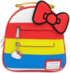 Loungefly Hello Kitty 45th Anniversary Stripes Convertible Mini Backpack