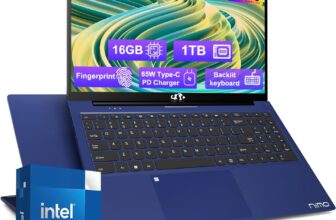 15.6-FHD-Laptop Student-Laptop, 16GB RAM 1TB SSD, Intel Pentium Quad-Core N100 Processor (Up to 3.4GHz)