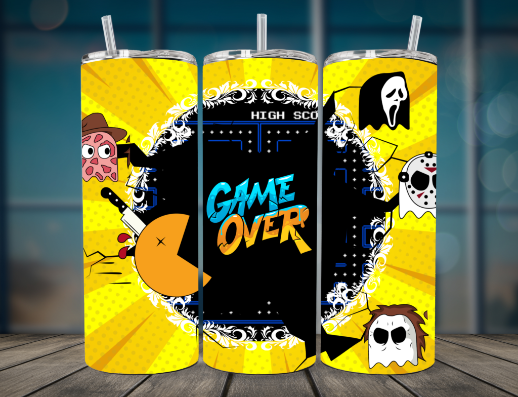 Game Over Nostalgic 20oz. Skinny Tumbler