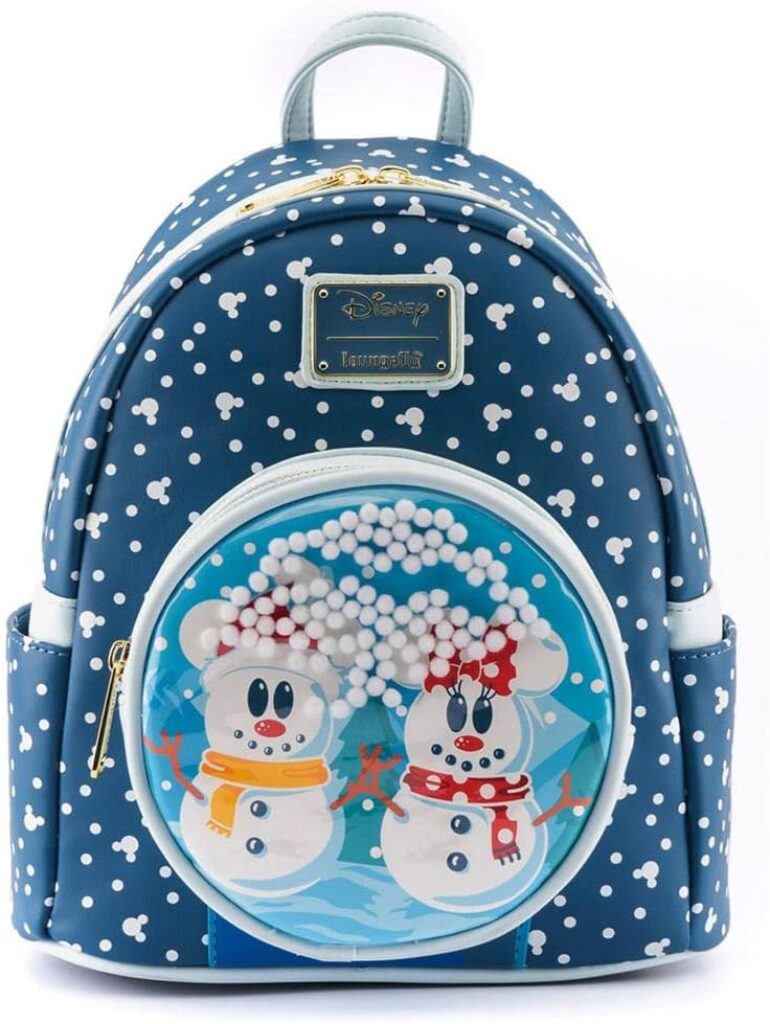 Loungefly Minnie and Mickey Snowglobe Backpack