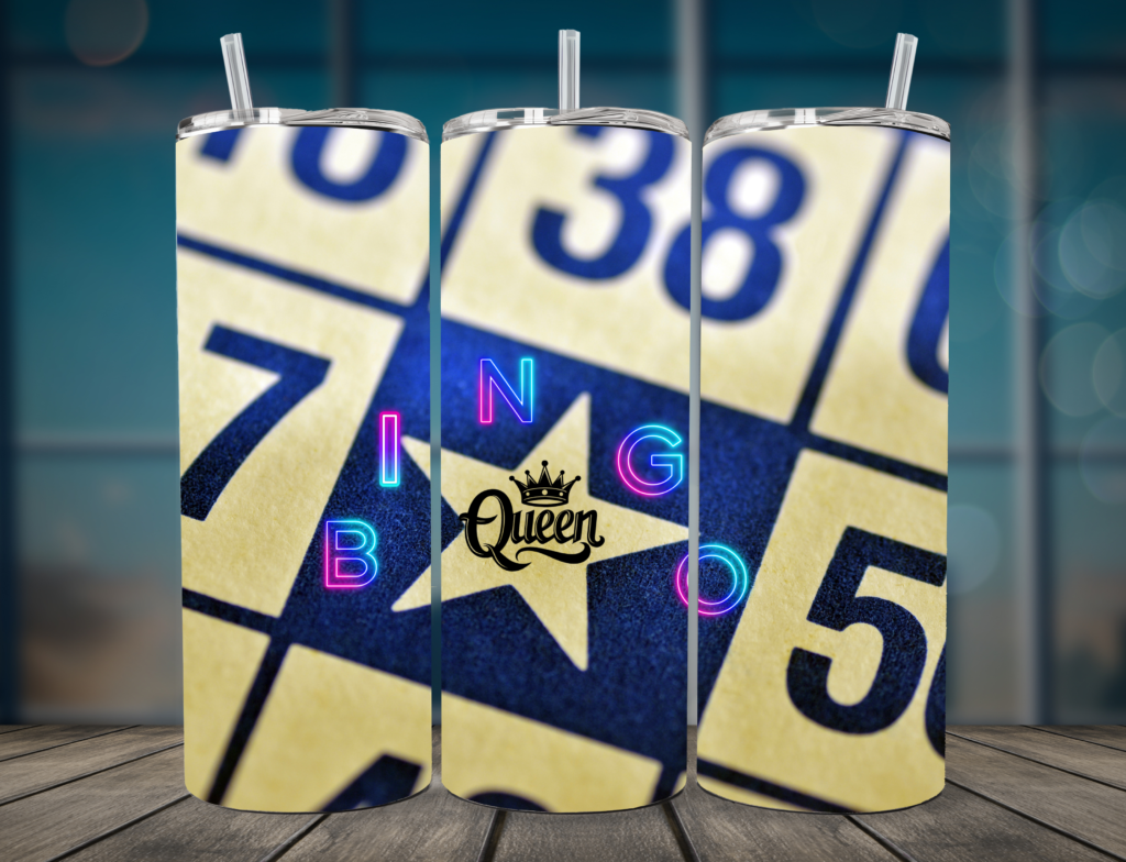 Bingo Queen 20oz. Skinny Tumbler
