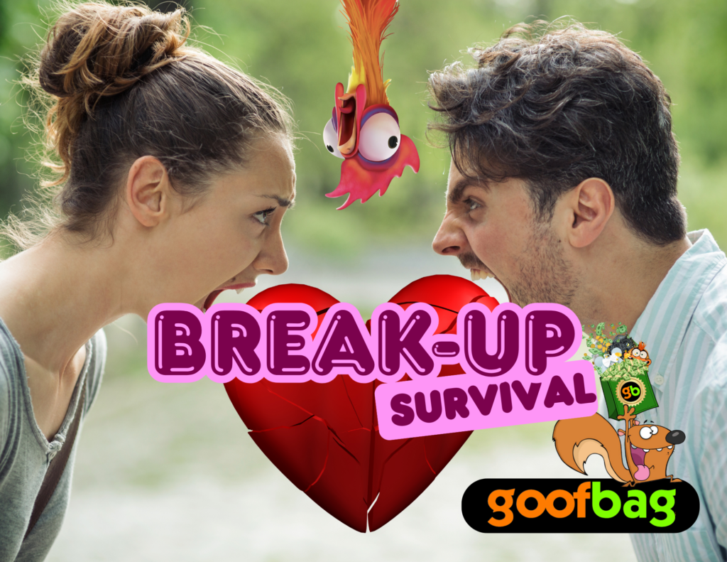 Break Up Survival Goofbag - Gag Gift, Funny Gift, break up gift