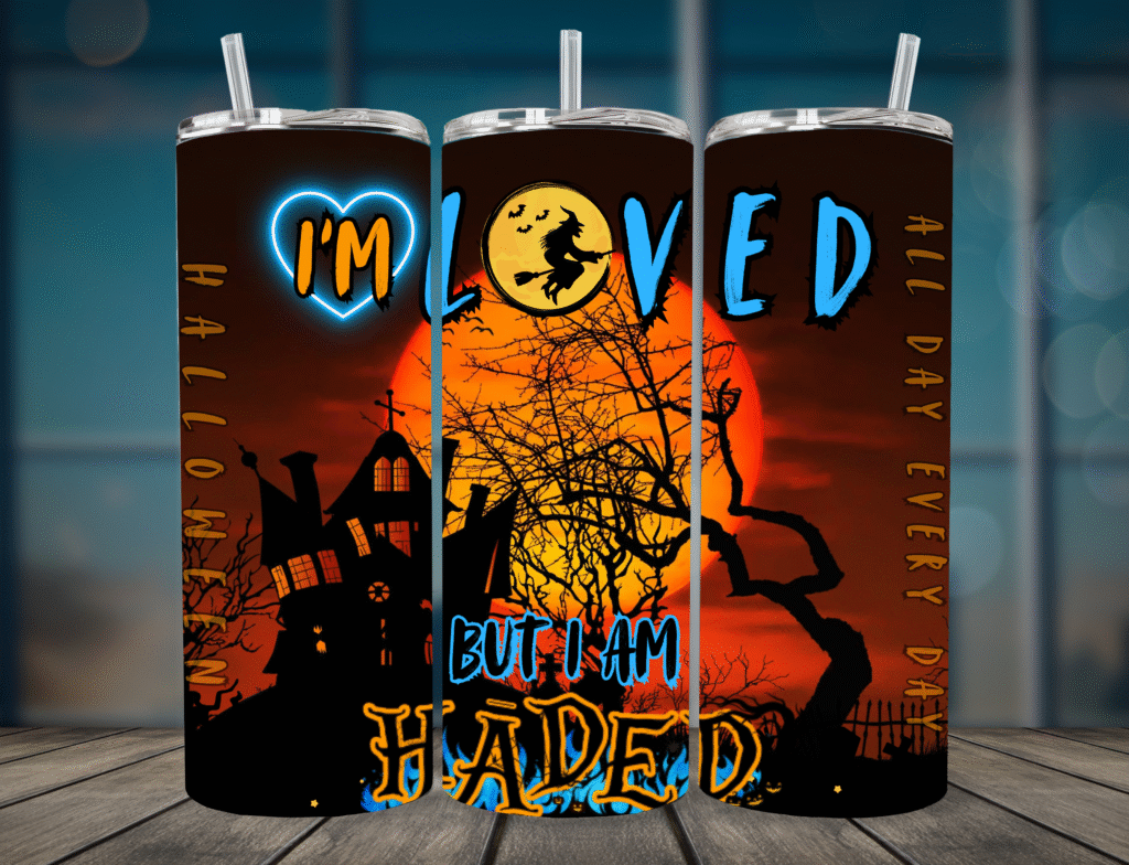 I'm Loved But I Am HADED - 20oz Halloween Tumbler
