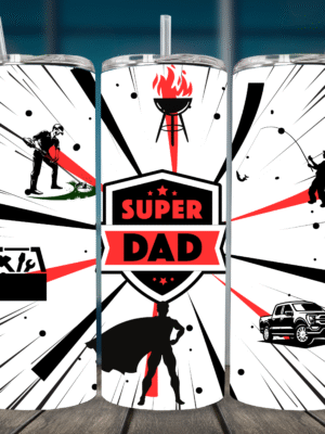 Super Dad 20oz. Skinny Tumbler