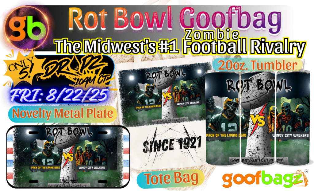 ROT BOWL Goofbag – Limited Edition Zombie Football Rivalry Set (Only 5 Made)
