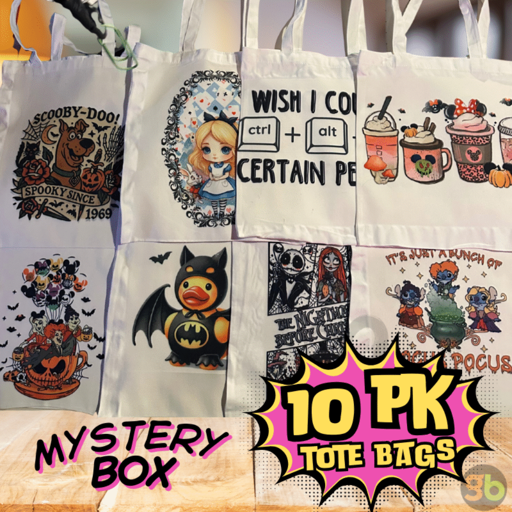 Mystery Box of 10 Tote Bags