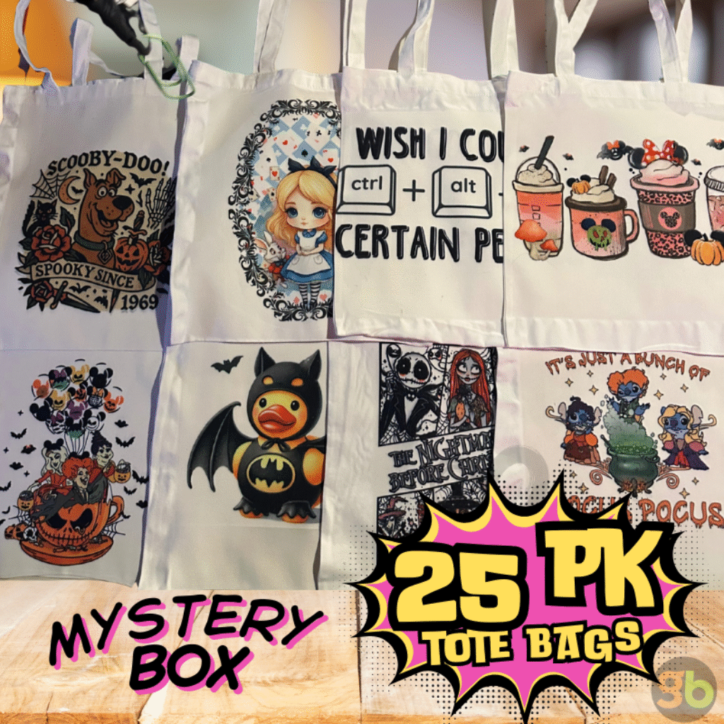 Mystery Box of 25 Tote Bags